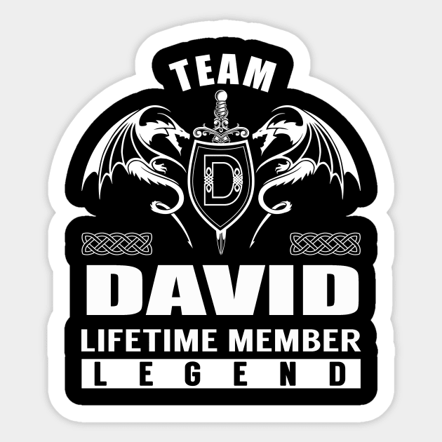 Team DAVID Lifetime Member Legend Sticker by Lizeth